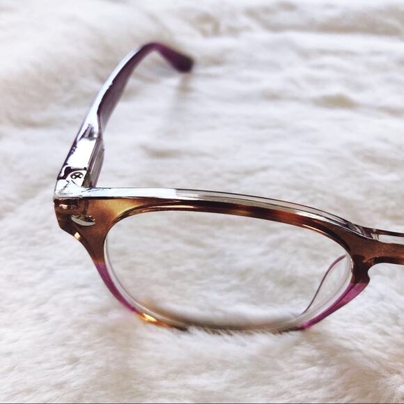 Lexi Purple & Brown Round Rim Reader Glasses - Picture 9 of 11